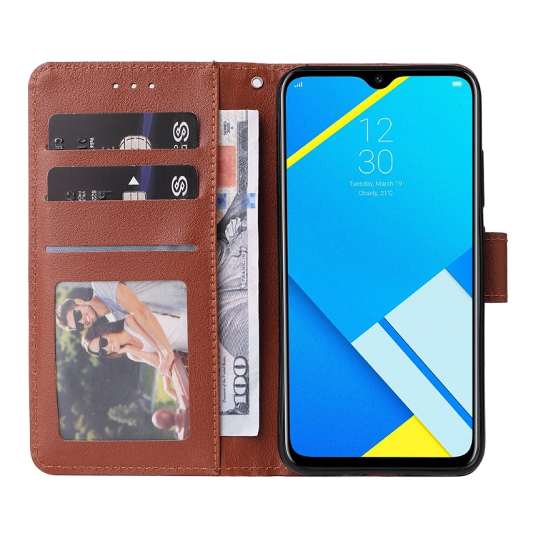 For Realme C2 Multifunctional Horizontal Flip Leather Case with Three Card Slot