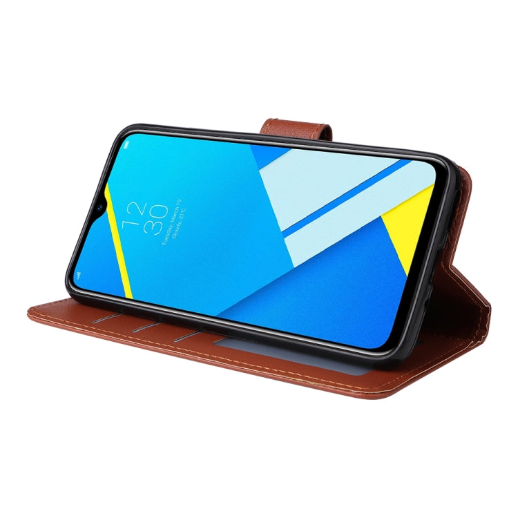 For Realme C2 Multifunctional Horizontal Flip Leather Case with Three Card Slot