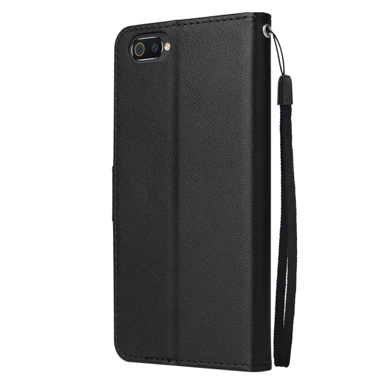 For Realme C2 Multifunctional Horizontal Flip Leather Case with Three Card Slot