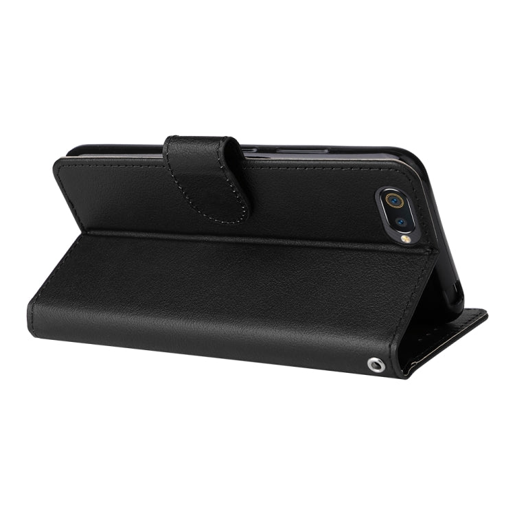 For Realme C2 Multifunctional Horizontal Flip Leather Case with Three Card Slot