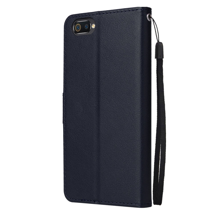 For Realme C2 Multifunctional Horizontal Flip Leather Case with Three Card Slot