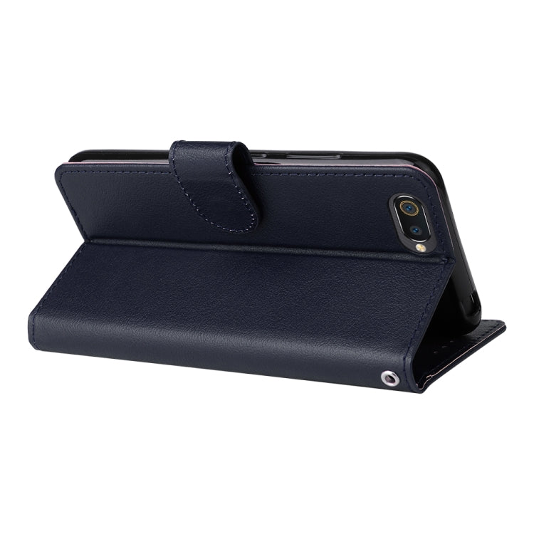 For Realme C2 Multifunctional Horizontal Flip Leather Case with Three Card Slot