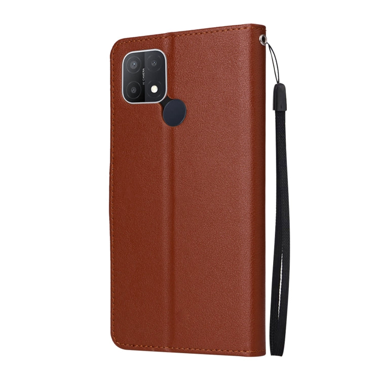 For OPPO A15 / A15s / A35 Multifunctional Horizontal Flip Leather Case with Three Card Slot