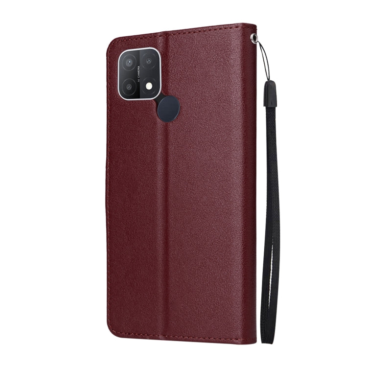 For OPPO A15 / A15s / A35 Multifunctional Horizontal Flip Leather Case with Three Card Slot