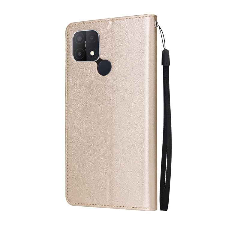 For OPPO A15 / A15s / A35 Multifunctional Horizontal Flip Leather Case with Three Card Slot