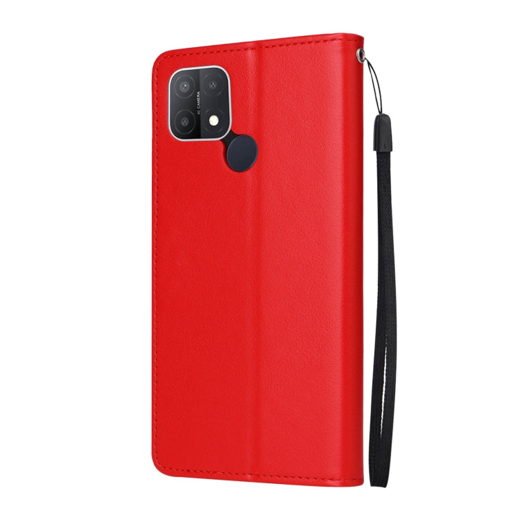 For OPPO A15 / A15s / A35 Multifunctional Horizontal Flip Leather Case with Three Card Slot