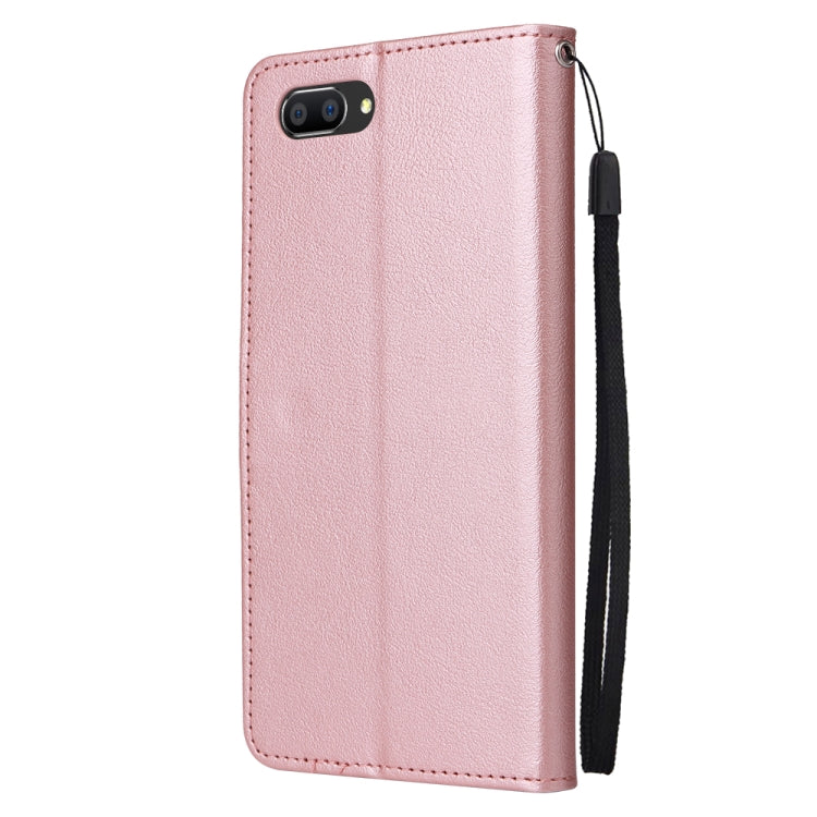 For OPPO A5 / A3s / A12e / C1 Multifunctional Horizontal Flip Leather Case with Three Card Slot