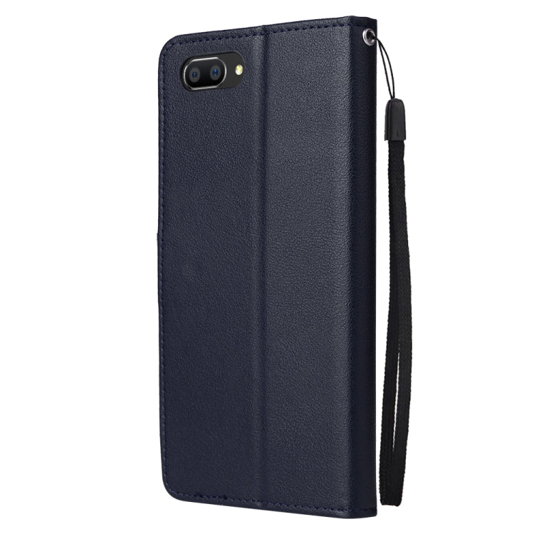 For OPPO A5 / A3s / A12e / C1 Multifunctional Horizontal Flip Leather Case with Three Card Slot