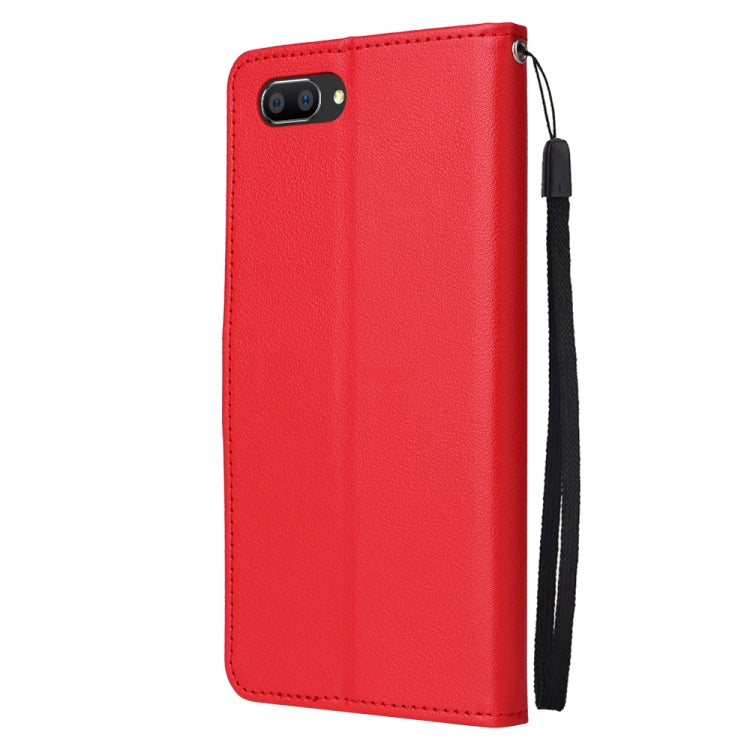 For OPPO A5 / A3s / A12e / C1 Multifunctional Horizontal Flip Leather Case with Three Card Slot