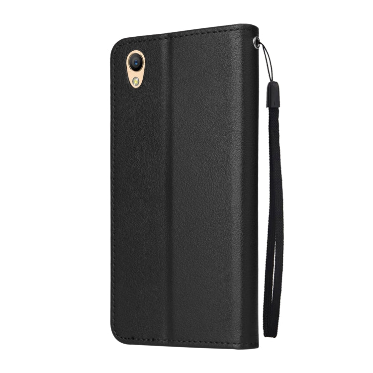 For OPPO A37 Multifunctional Horizontal Flip Leather Case with Three Card Slot