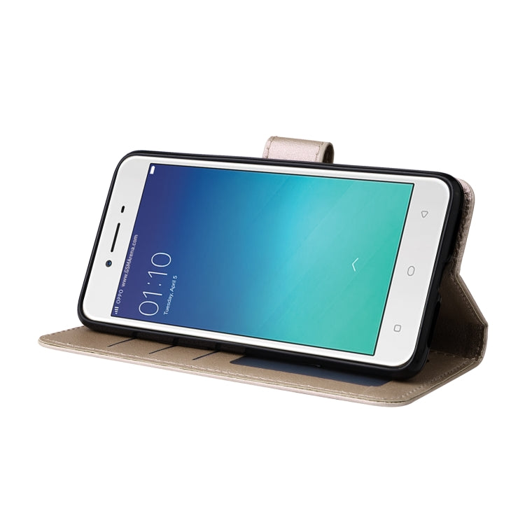 For OPPO A37 Multifunctional Horizontal Flip Leather Case with Three Card Slot