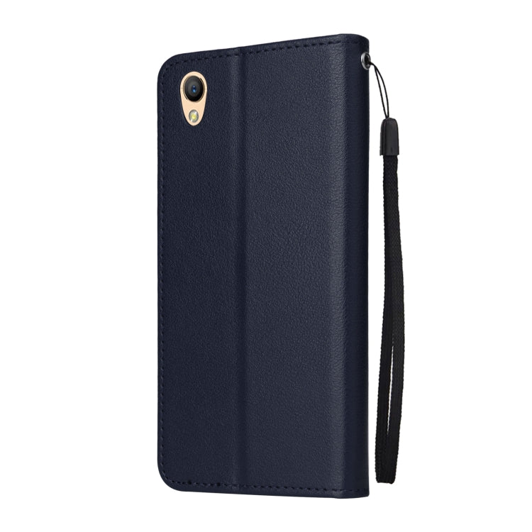 For OPPO A37 Multifunctional Horizontal Flip Leather Case with Three Card Slot