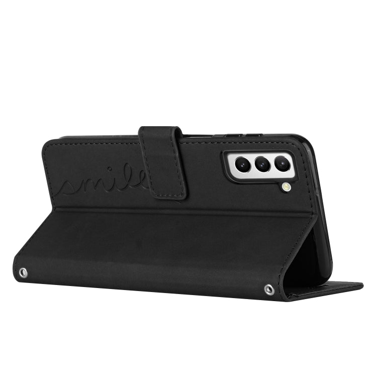 For Samsung Galaxy S23+ 5G Skin Feel Heart Pattern Leather Phone Case