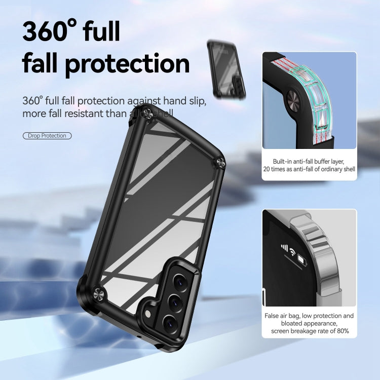 For Samsung Galaxy S23+ 5G Soft TPU Clear PC Shockproof Phone Case