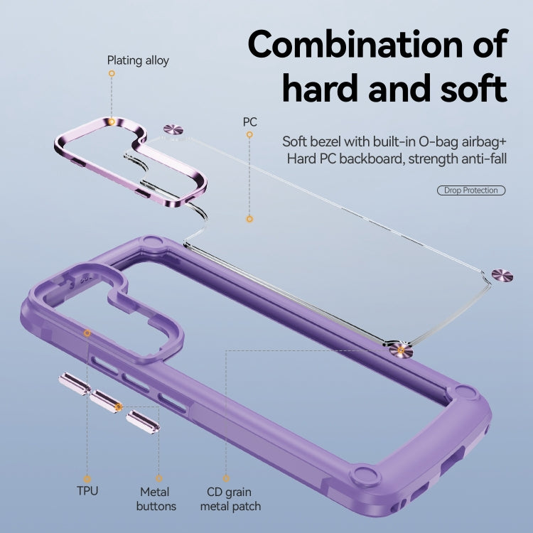 For Samsung Galaxy S23+ 5G Soft TPU Clear PC Shockproof Phone Case