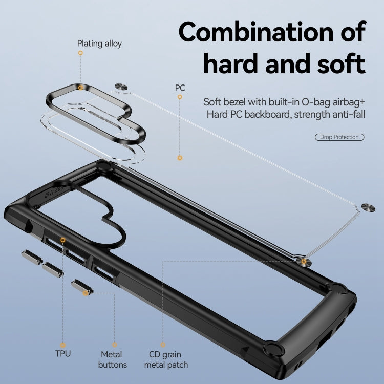 For Samsung Galaxy S23 Ultra 5G Soft TPU Clear PC Shockproof Phone Case