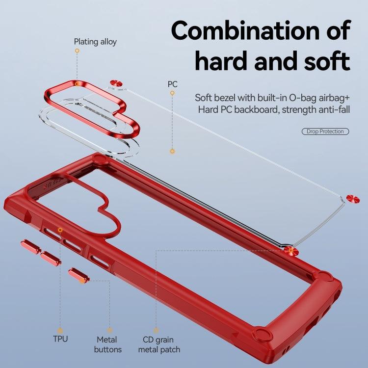 For Samsung Galaxy S23 Ultra 5G Soft TPU Clear PC Shockproof Phone Case