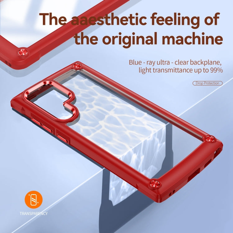 For Samsung Galaxy S23 Ultra 5G Soft TPU Clear PC Shockproof Phone Case