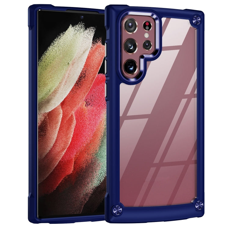 For Samsung Galaxy S23 Ultra 5G Soft TPU Clear PC Shockproof Phone Case