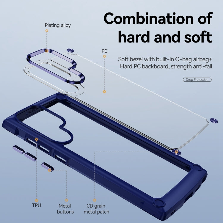 For Samsung Galaxy S23 Ultra 5G Soft TPU Clear PC Shockproof Phone Case