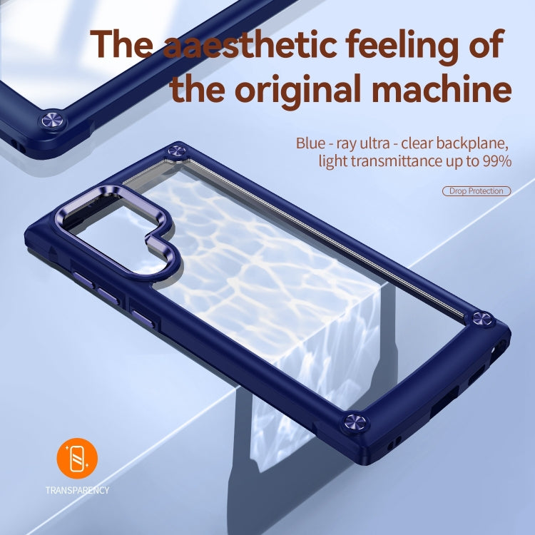 For Samsung Galaxy S23 Ultra 5G Soft TPU Clear PC Shockproof Phone Case