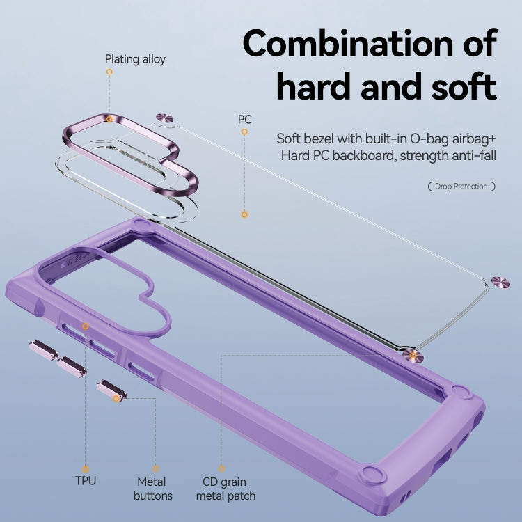 For Samsung Galaxy S23 Ultra 5G Soft TPU Clear PC Shockproof Phone Case