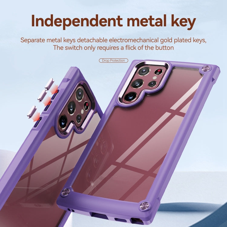 For Samsung Galaxy S23 Ultra 5G Soft TPU Clear PC Shockproof Phone Case