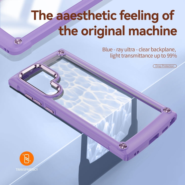 For Samsung Galaxy S23 Ultra 5G Soft TPU Clear PC Shockproof Phone Case