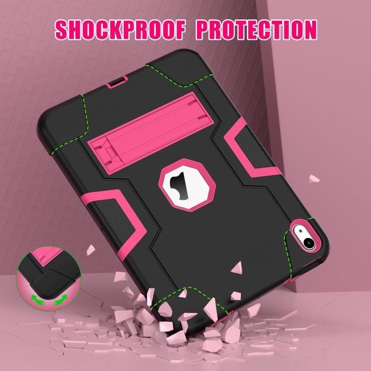 For iPad 10th Gen 10.9 2022 Contrast Color Silicone + PC Tablet Case with Holder
