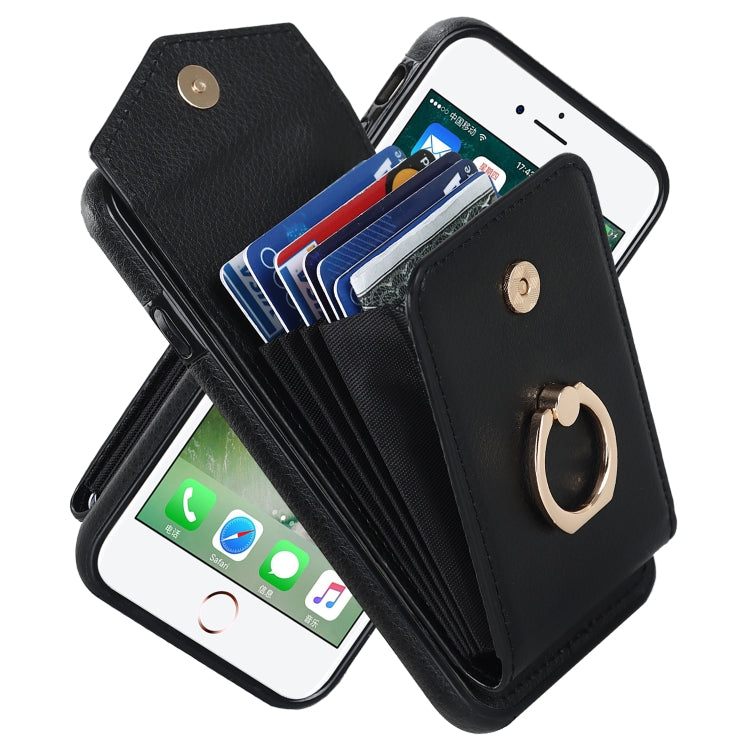 For iPhone SE 2022 / SE 2020 / 8 / 7 Anti-theft RFID Card Slot Phone Case