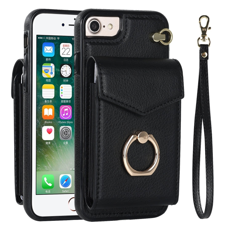 For iPhone SE 2022 / SE 2020 / 8 / 7 Anti-theft RFID Card Slot Phone Case