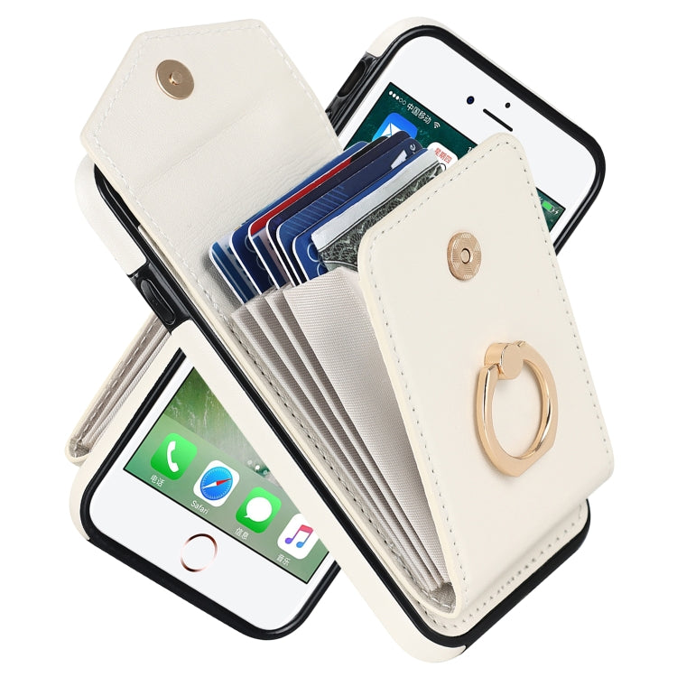 For iPhone SE 2022 / SE 2020 / 8 / 7 Anti-theft RFID Card Slot Phone Case