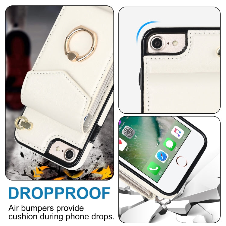 For iPhone SE 2022 / SE 2020 / 8 / 7 Anti-theft RFID Card Slot Phone Case