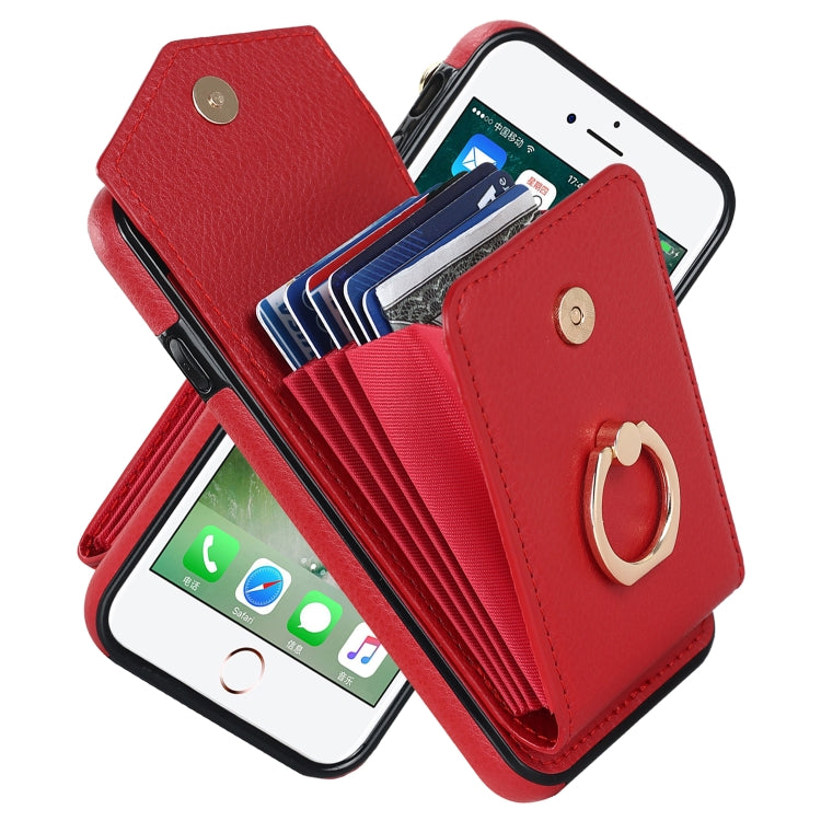 For iPhone SE 2022 / SE 2020 / 8 / 7 Anti-theft RFID Card Slot Phone Case