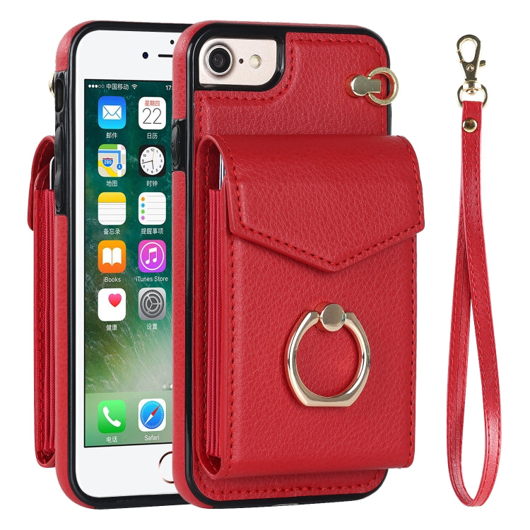 For iPhone SE 2022 / SE 2020 / 8 / 7 Anti-theft RFID Card Slot Phone Case
