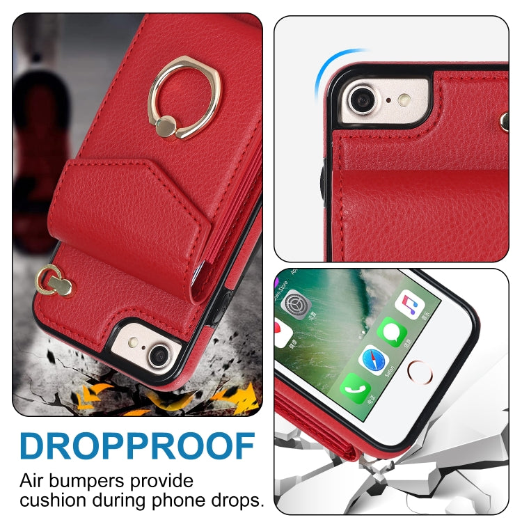 For iPhone SE 2022 / SE 2020 / 8 / 7 Anti-theft RFID Card Slot Phone Case