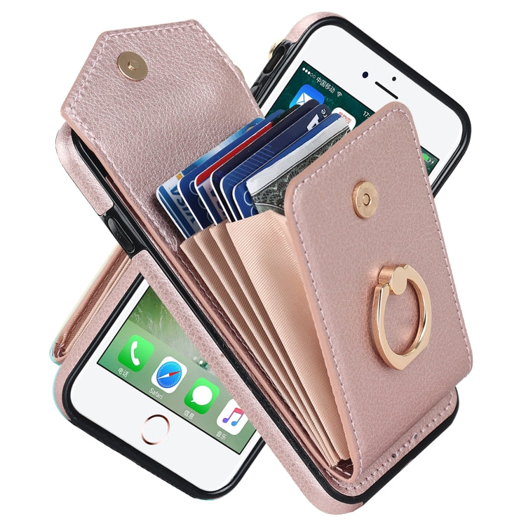 For iPhone SE 2022 / SE 2020 / 8 / 7 Anti-theft RFID Card Slot Phone Case
