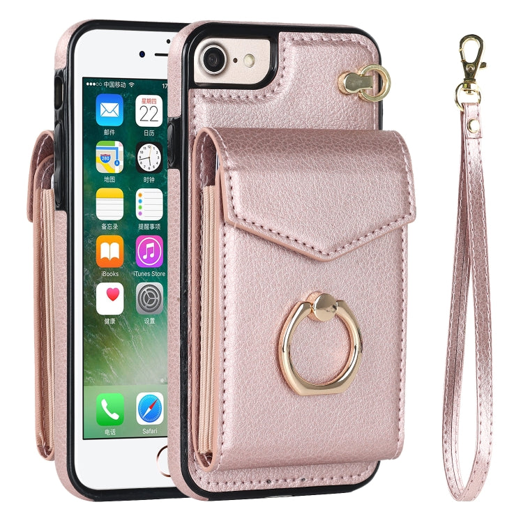 For iPhone SE 2022 / SE 2020 / 8 / 7 Anti-theft RFID Card Slot Phone Case