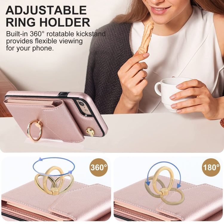 For iPhone SE 2022 / SE 2020 / 8 / 7 Anti-theft RFID Card Slot Phone Case