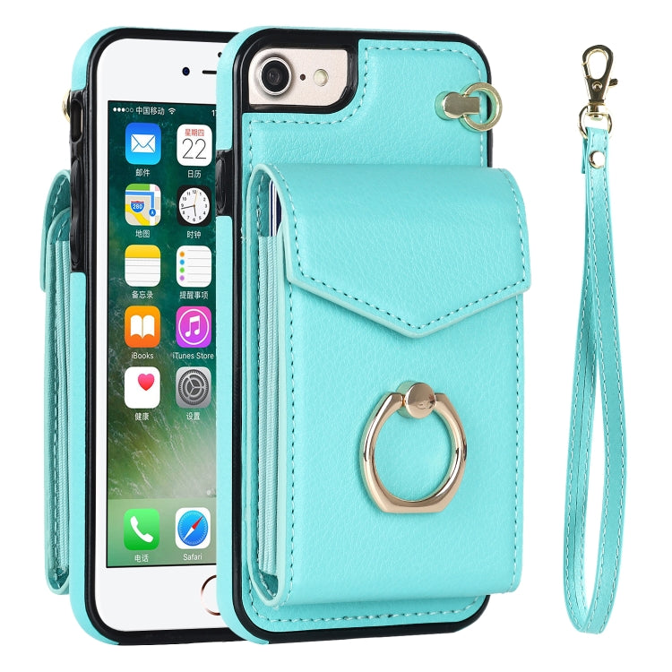 For iPhone SE 2022 / SE 2020 / 8 / 7 Anti-theft RFID Card Slot Phone Case