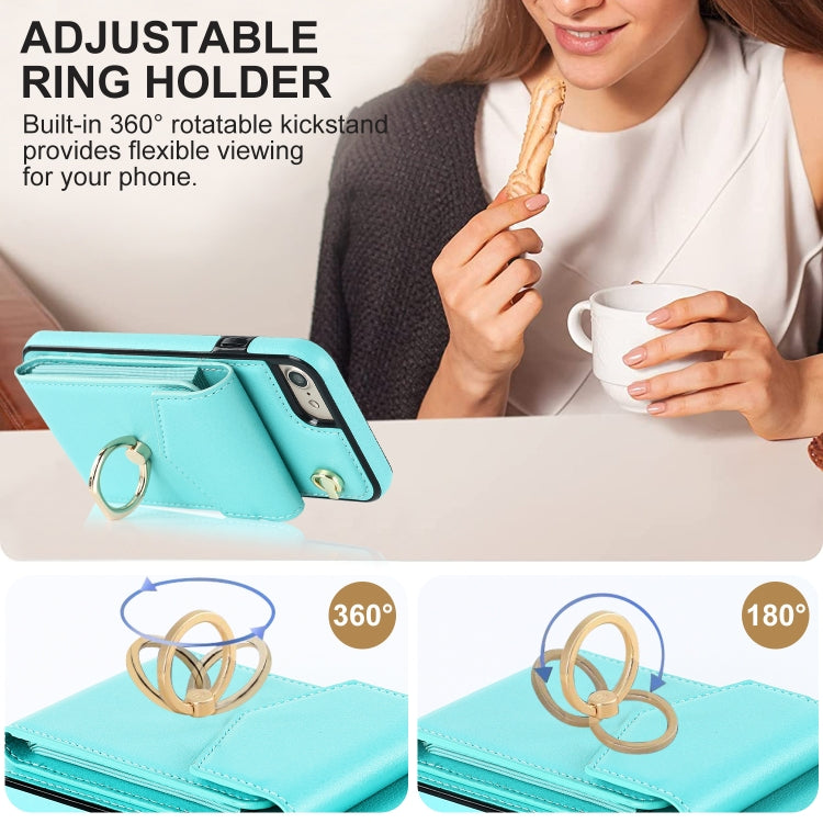For iPhone SE 2022 / SE 2020 / 8 / 7 Anti-theft RFID Card Slot Phone Case
