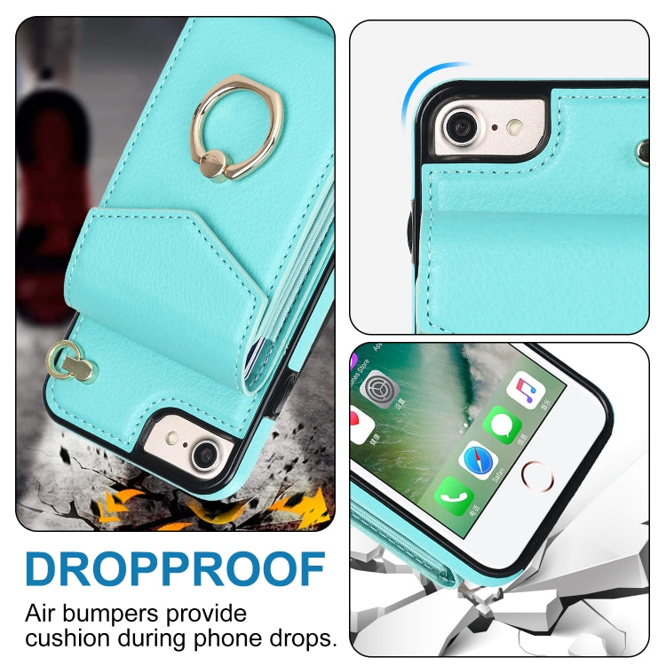 For iPhone SE 2022 / SE 2020 / 8 / 7 Anti-theft RFID Card Slot Phone Case