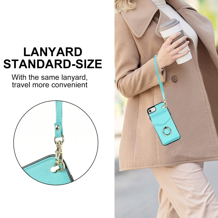 For iPhone SE 2022 / SE 2020 / 8 / 7 Anti-theft RFID Card Slot Phone Case