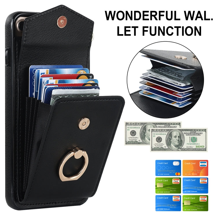 For iPhone 8 Plus / 7 Plus Anti-theft RFID Card Slot Phone Case