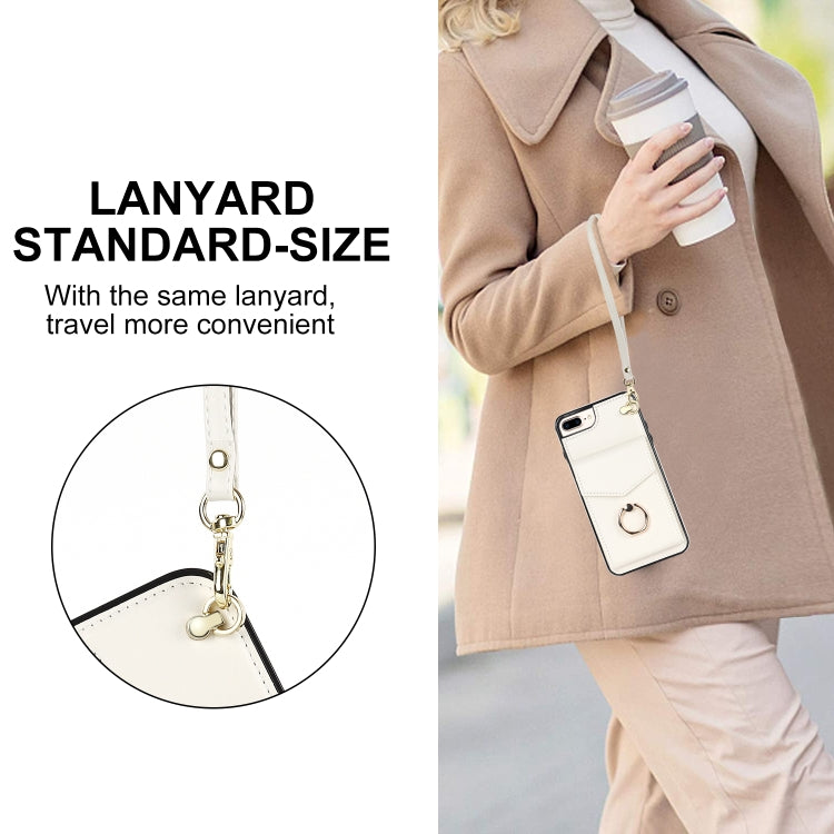 For iPhone 8 Plus / 7 Plus Anti-theft RFID Card Slot Phone Case