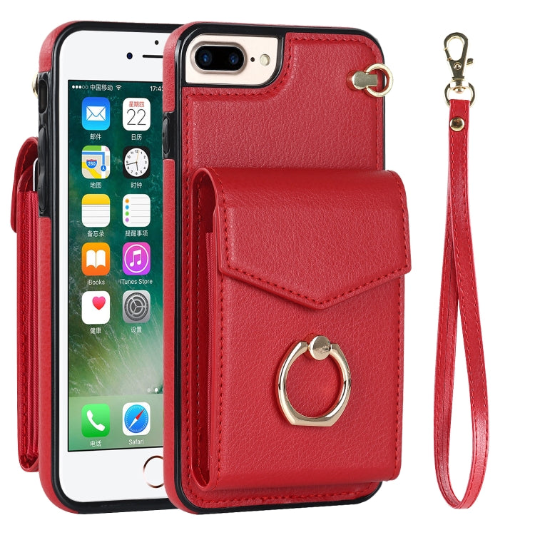 For iPhone 8 Plus / 7 Plus Anti-theft RFID Card Slot Phone Case