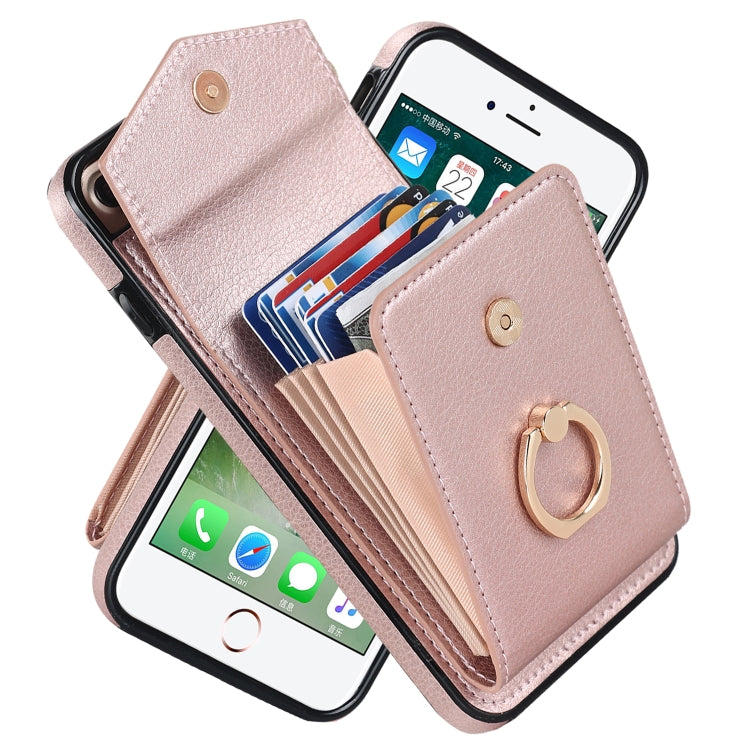 For iPhone 8 Plus / 7 Plus Anti-theft RFID Card Slot Phone Case