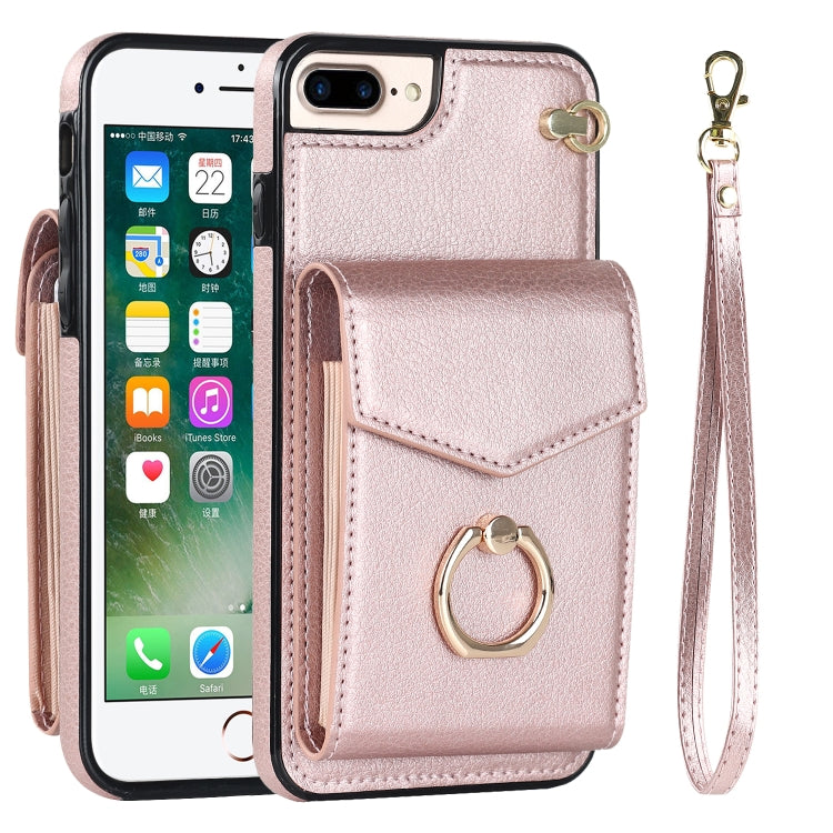 For iPhone 8 Plus / 7 Plus Anti-theft RFID Card Slot Phone Case