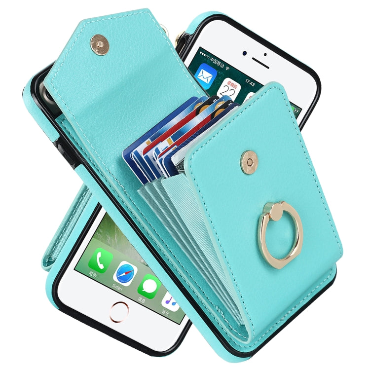 For iPhone 8 Plus / 7 Plus Anti-theft RFID Card Slot Phone Case