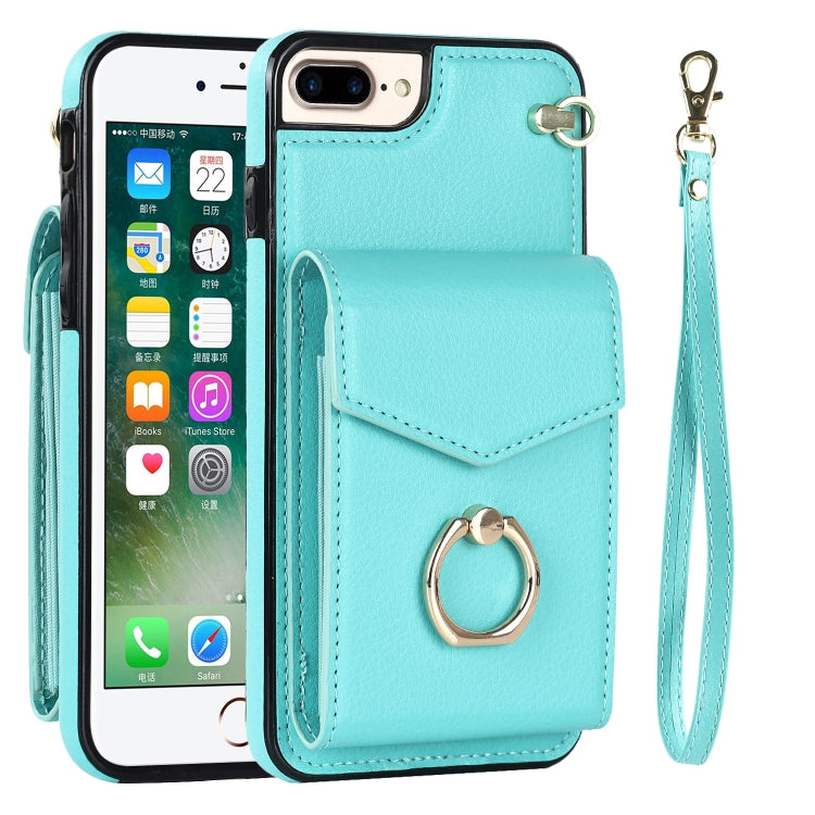For iPhone 8 Plus / 7 Plus Anti-theft RFID Card Slot Phone Case